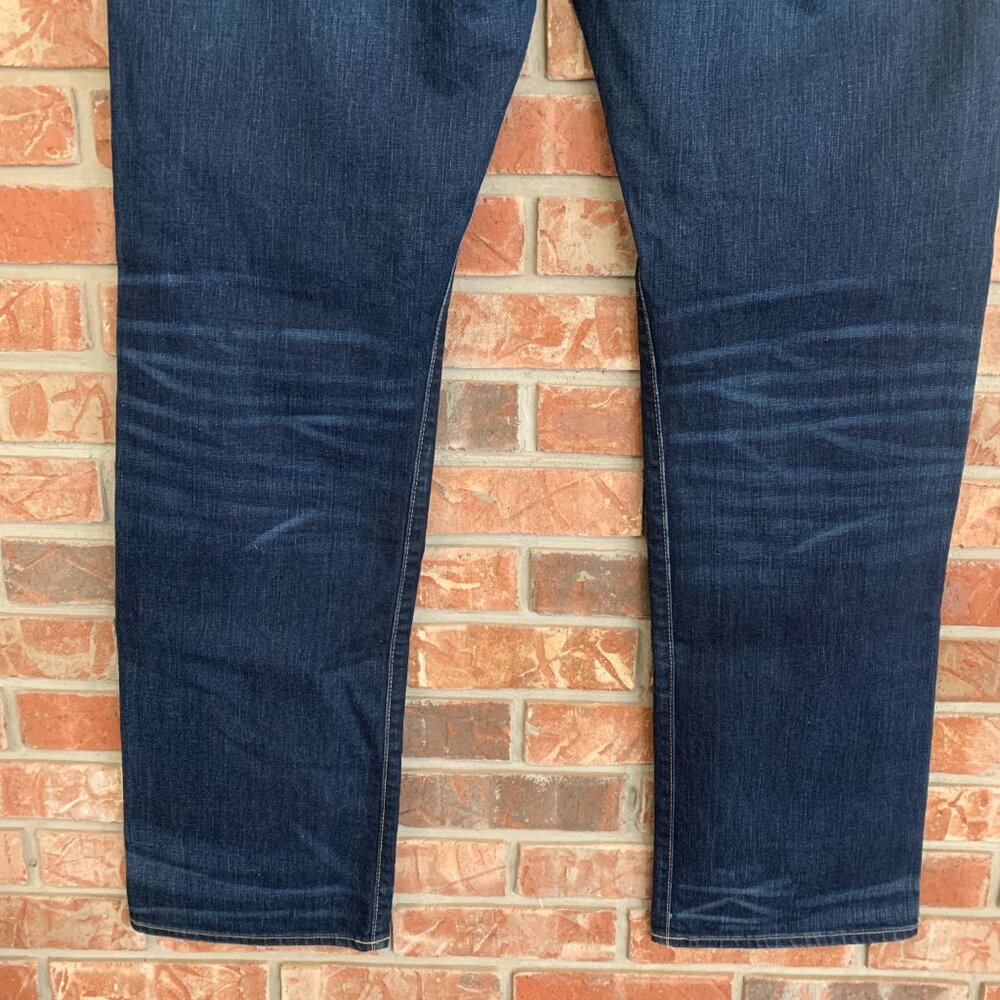 Polo Ralph Lauren Hampton Relaxed Men's 42T / 36 Dark Denim Straight Leg Jeans - Picture 10 of 14